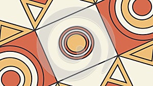 Concentric Geometric Pattern, Abstract Modern Design vector design Generative AI
