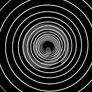 Concentric Lines. Spiral Background. Volute Hypnosis Circular photo