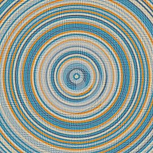 Concentric old-fangled rug fabric