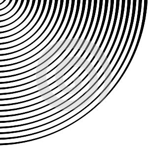 Concentric rings, circles pattern. Circles background pattern. photo