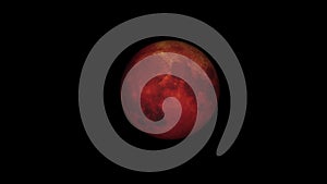 Concept 2-U1 View of the Realistic Blood Moon