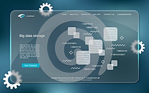 Big data storage vector concept