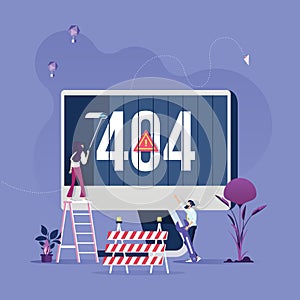 Concept 404 Error Page or File not found for web page