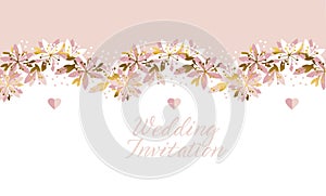 Concept abstract floral pattern. Tender flower banner, card