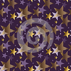 Concept abstract starry night vector illustration.