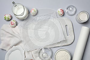 Concept of accessories for cooking and baking - baking paper