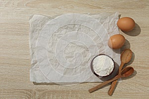 Concept of accessories for cooking and baking - baking paper