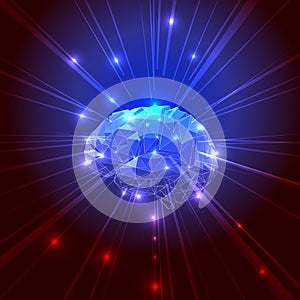 The Concept of Active Human Brain with Rays