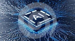 Concept AI Chip on PCB: Artificial Intelligence Technology