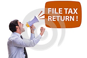 Concept of annual tax return submission