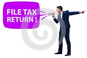 Concept of annual tax return submission