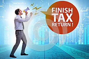 Concept of annual tax return submission