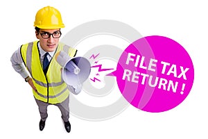 Concept of annual tax return submission