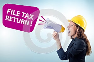 Concept of annual tax return submission