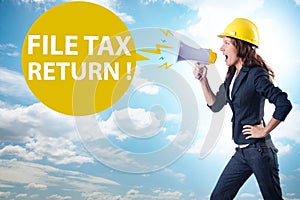 Concept of annual tax return submission