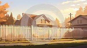 Concept Art Inspired Fence: Detailed Environments With Pale Palette