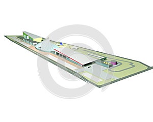 The concept of an autodrome of an architectural