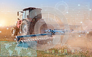 The concept of automatic control of a tractor in agriculture and its detection on the GPS map, technologies of the future to facil