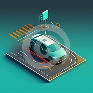 Concept of an autonomous car sensor system for the safety of driverless mode car control adaptive