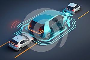 Concept of an autonomous car sensor system for the safety of driverless mode car control adaptive