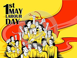 Concept background for Happy Labour Day on 1st May