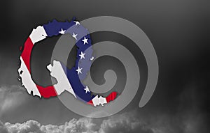 Q Anon deep state conspiracy concept