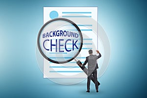 Concept of background security check