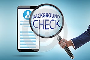 Concept of background security check