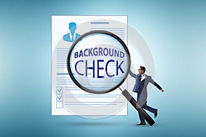 Concept of background security check