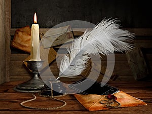 concept background with vintage and modern elements