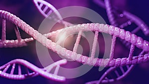Concept of biochemistry with dna molecule.,3d model and illustration