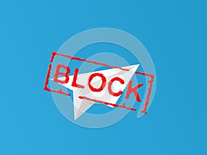 Concept of blocking a messenger in Russia