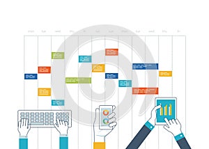 Concept for business analysis, consulting, strategy planning, project management