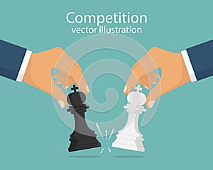 Concept of business competition.