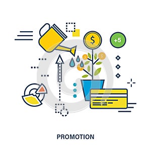 Concept of business development and promotion