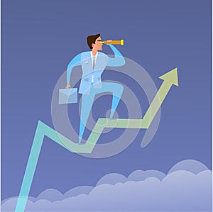 Concept.business man. Vector illustration