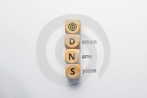 Concept business marketing acronym DNS or Domain Name System