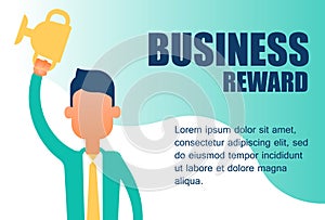 Concept business rewards on modern background