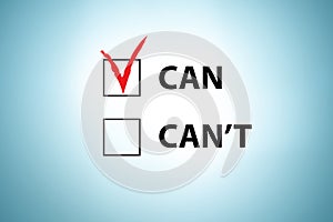Concept of can and cant