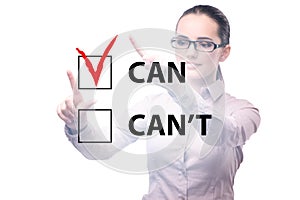 Concept of can and cant