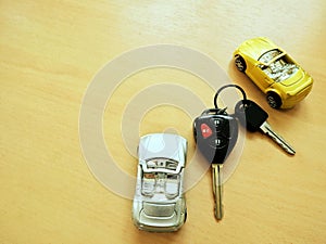 Concept of car rental and sale.