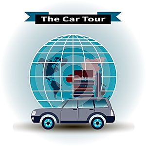 The concept of a car tour around the world