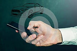 Concept of car transport