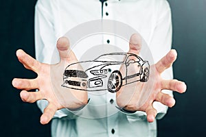 Concept of car transport