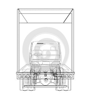 Concept car. Vector