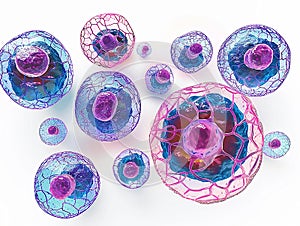 concept of cell division, mitosis or meiosis