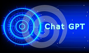 concept Chat GPT of digital new technology