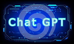 concept Chat GPT of digital new technology