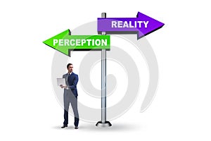 Concept of choosing perception or reality