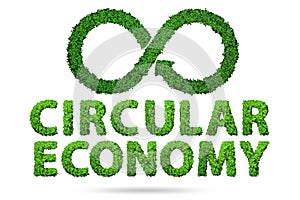 Concept of circular economy - 3d rendering